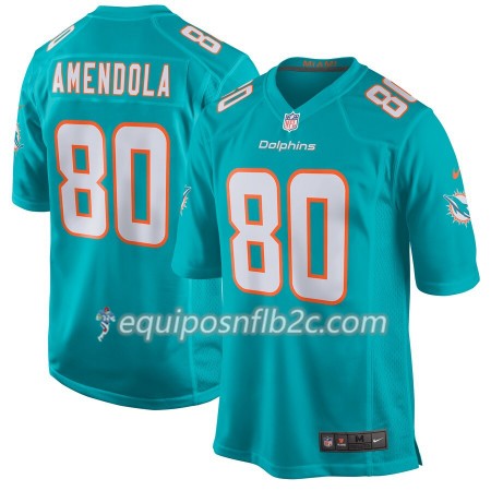 Camiseta Hombre NFL Miami Dolphins Danny Amendola 80 Nike Aqua